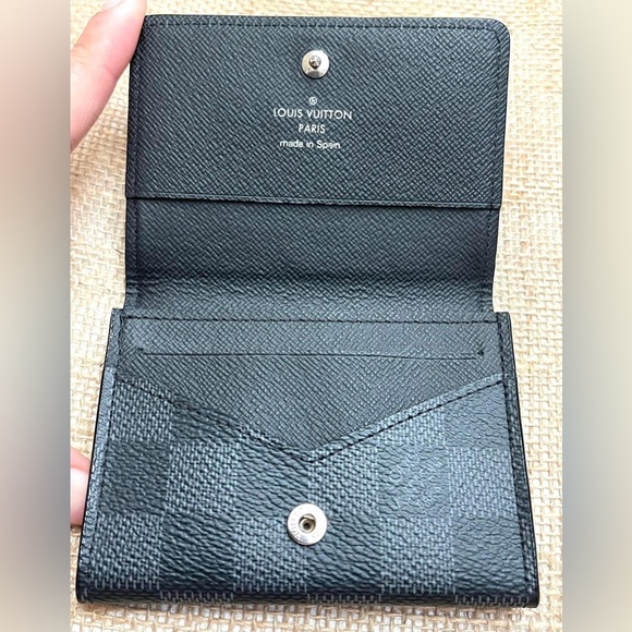 Credit card or Business card holder in Louis Vuitton graphite - Picture 2 of 10